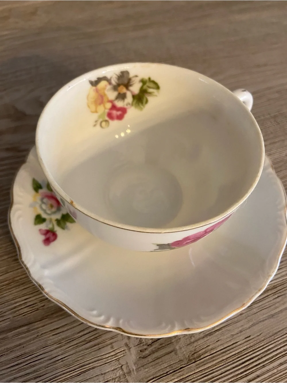 Vintage Japanese Tea Cups And Saucer Set Of (2) 1960’s (read)